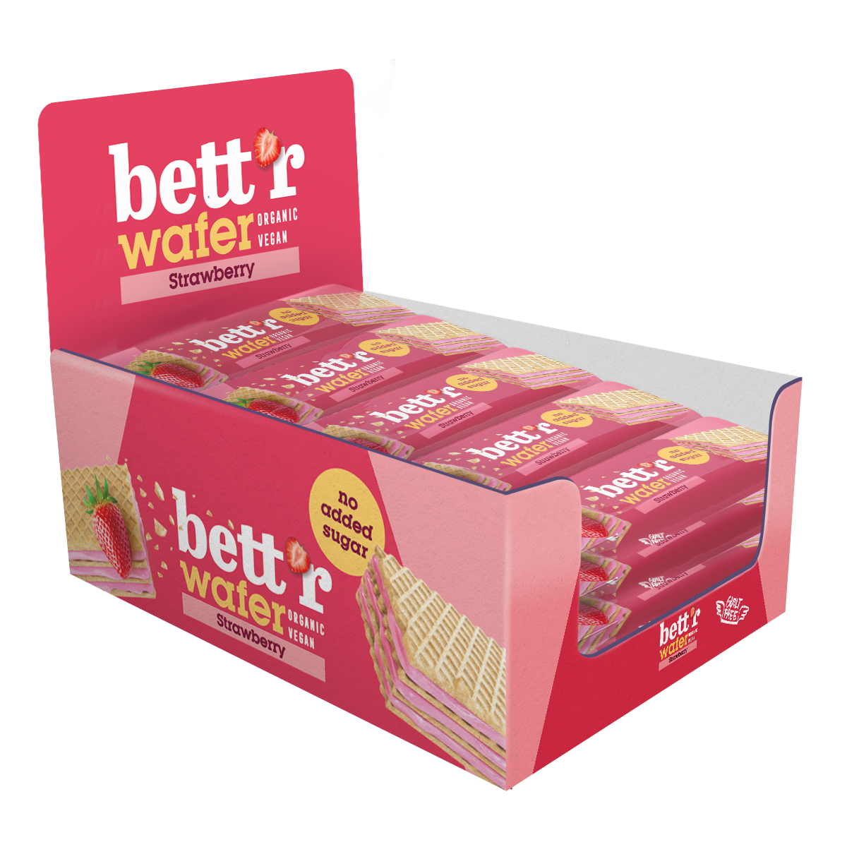 Bio Waffel mit Erdbeer-Cashew Creme