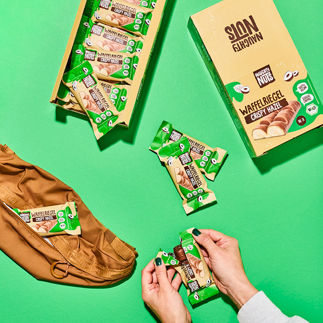 Bio Schoko-Waffelriegel Crispy Hazel