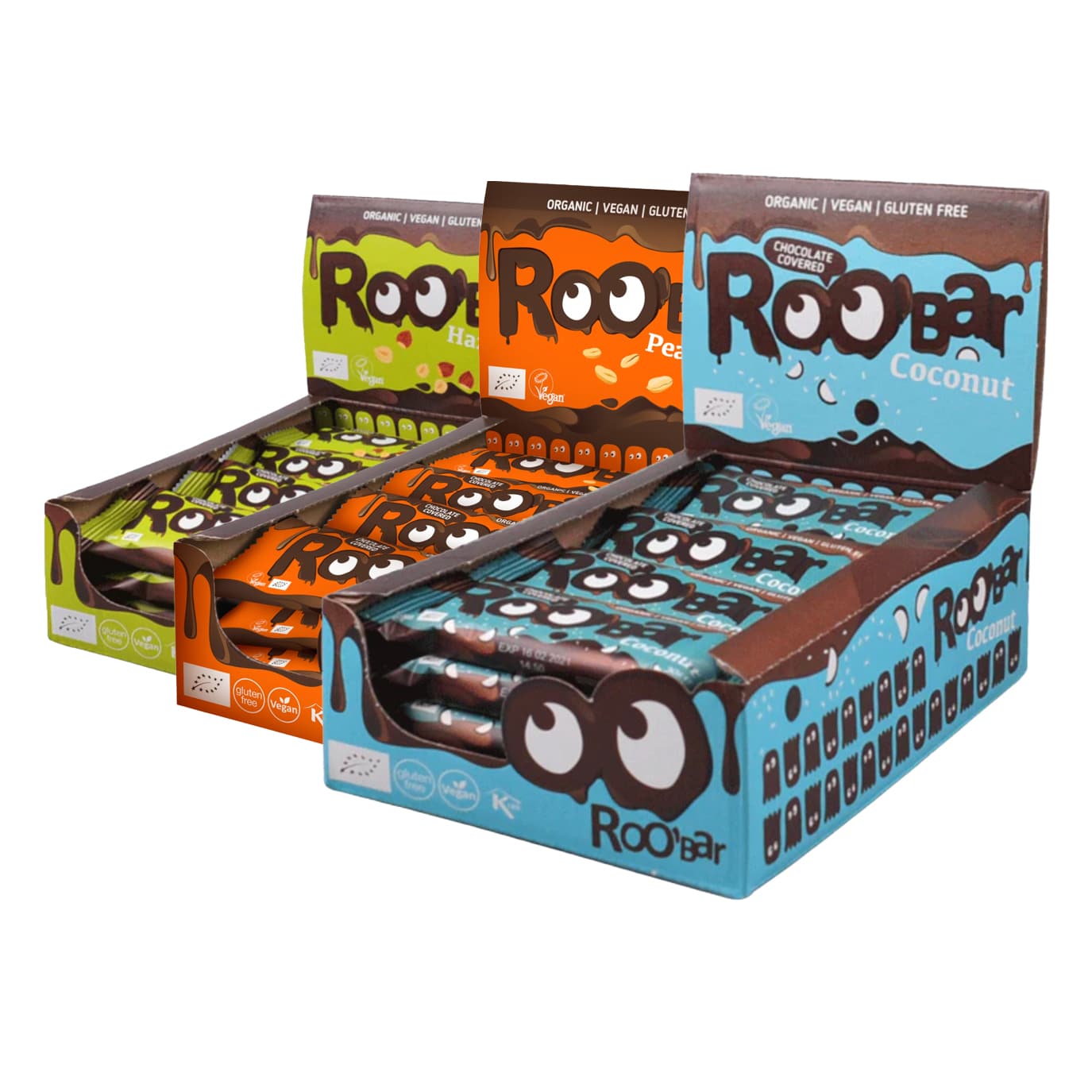 Roobar Mix-Bundle Große Schokoriegel Box Roobar