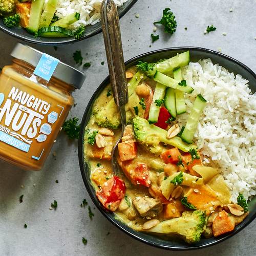 Süsskartoffel-Erdnuss-Curry