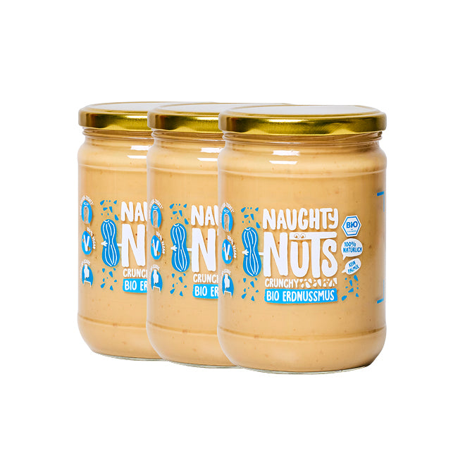 Bio Erdnussmus Crunchy (500g Glas)