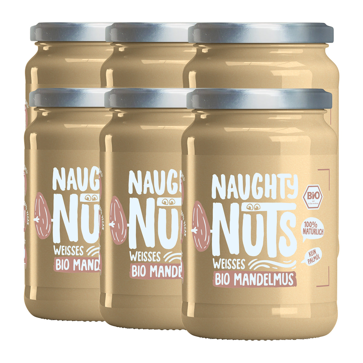 Bio Weißes Mandelmus (500g Glas)