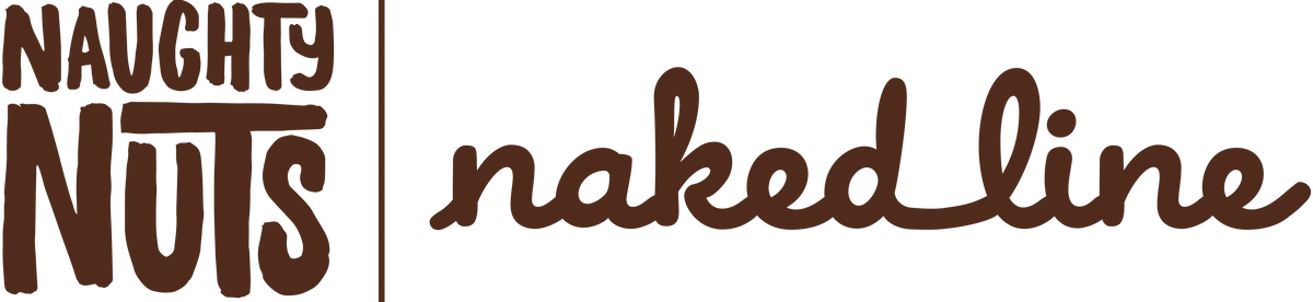 Logo der Marke Naughty Nuts mit dem Schriftzug naked line