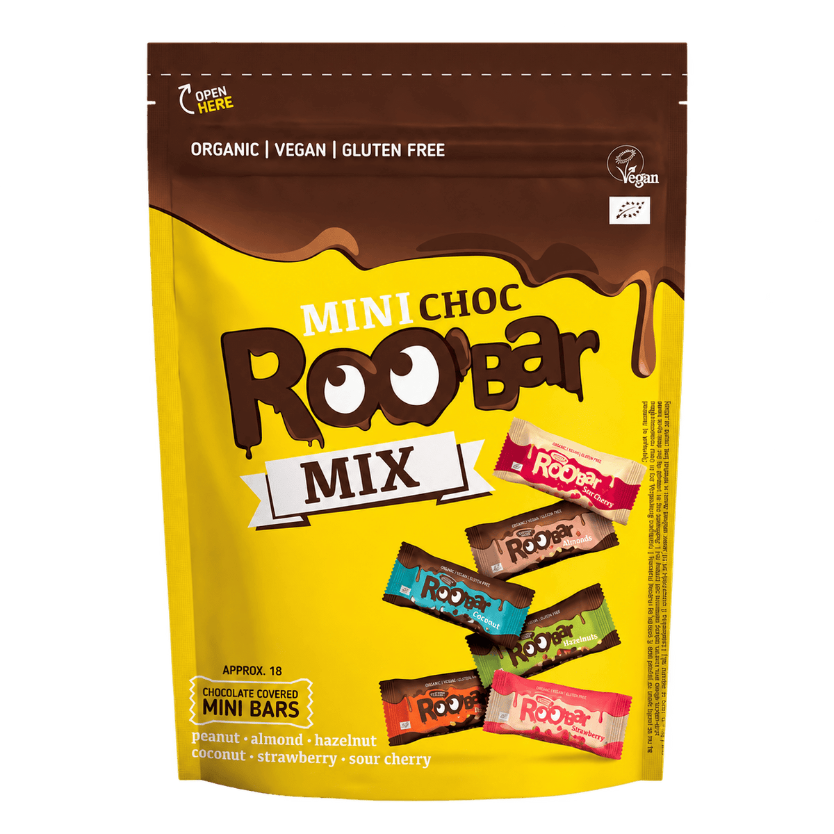 Probierpaket Roobar Mini-Schokoriegel